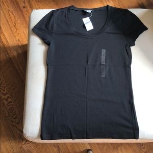 Loft M black Tee with scoop neck